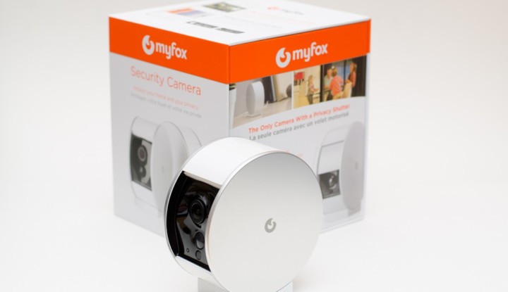 Myfox Sicherheitskamera - Verpackung mit Kamera